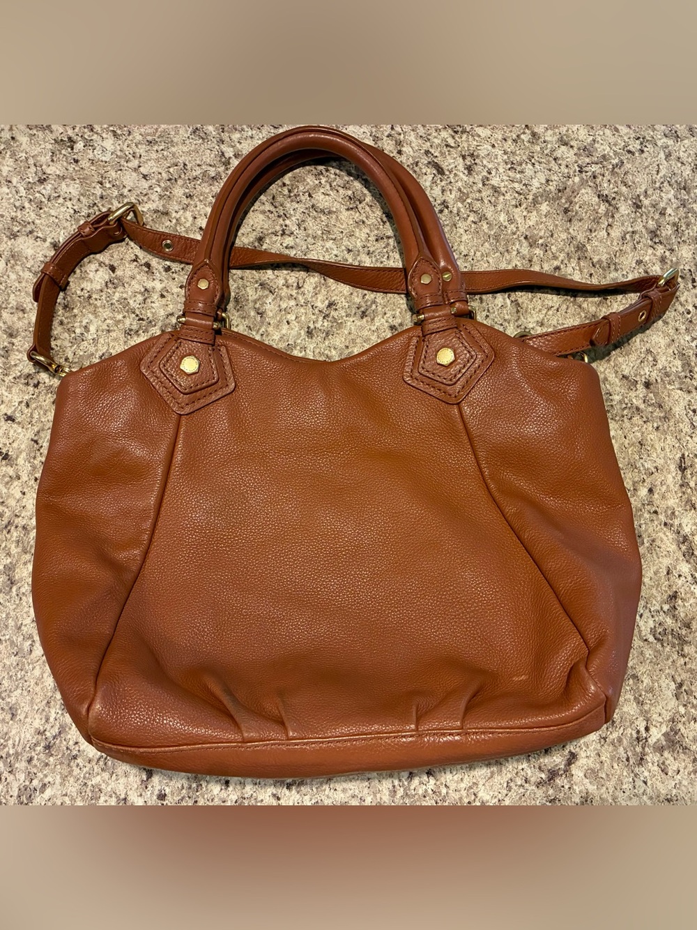 Marc by Marc Jacobs - Classic Q Francesca Brown Leather Top Handle Hobo/Tote Bag - Picture 3 of 14